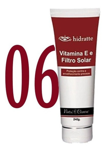  6 Hidratante Vitamina E Com Filtro Solar Natucharm (bisnaga)