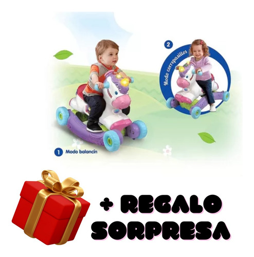 Unicornio Balancin 2 En 1 Vtech Baby + Regalo