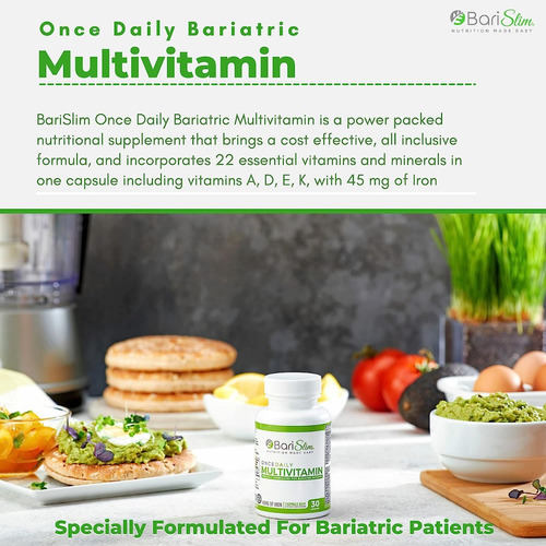 Multivitaminico Bariatrico 30 Capsulas Barislim Hecho En Usa