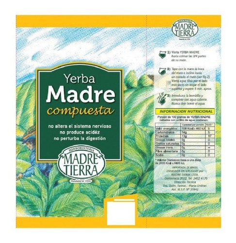 Imagen 2 de 4 de Yerba Madre Compuesta 500g - Yerba Mate Madre Tierra