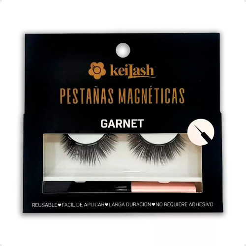 Keilash Pestañas Postizas Magneticas Delineador Garnet