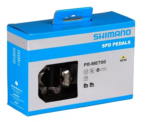 Pedales automáticos de MTB Shimano PD-ME700 SPD Negro