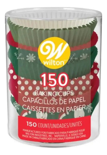 Capacillo Estandar Wilton Verde Y Rojo 150 Piezas