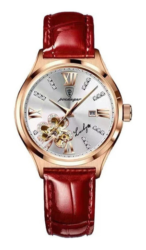 Nuevo Reloj De Mujer Reloj De Mujer Diamante Cuero Cuarzo