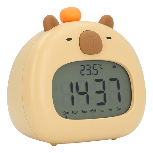 Despertador Capybara Con Carga Inteligente Nocturna