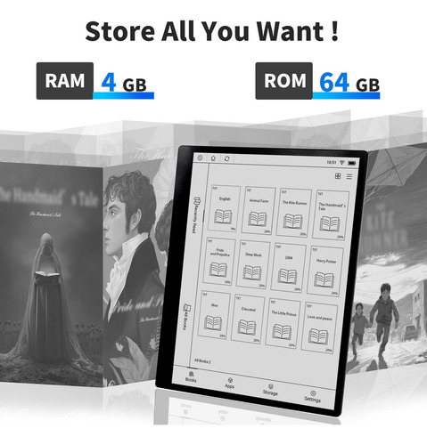 E-reader 10,3 Pulgadas 64gb 4gb Android