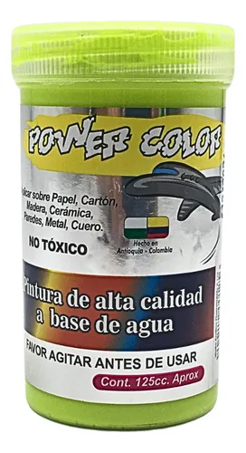 Power Color Vinilo Acrilico Fluorescente 125cc