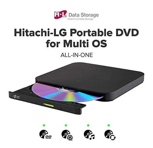 Imagen 4 de 5 de Reproductor Hitachi LG Gp96y Multi Os Cd/dvd Negro