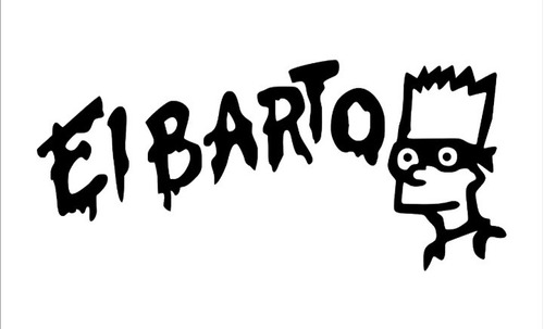 Calco Ploteo El Barto 20 Cm. Bart Simpson