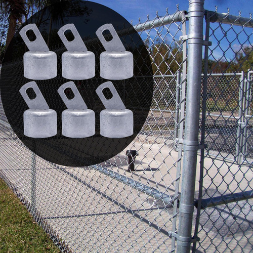 Link Link Fence Rail End Cap Galvanized Multifunción Plata