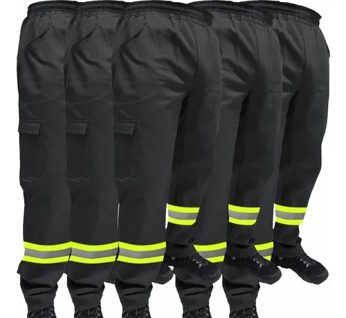 Uniforme de brim com faixa refletiva hot sale
