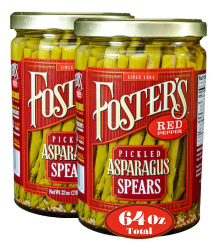 Espárragos En Escabeche Pimienta Roja 900 G Paquete De 2