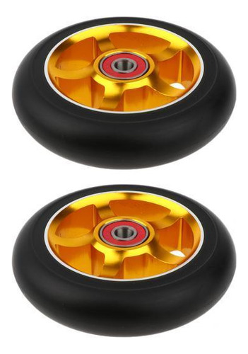 2 X 2 Unids De Ruedas Duradero Parte Reempalzable De Scooter
