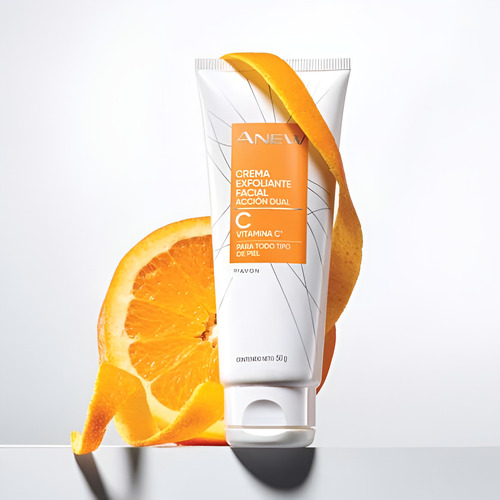 Avon Anew Crema Exfoliante Facial Vitamina C Momento De Aplicación Día/noche Tipo De Piel Todo Tipo De Piel