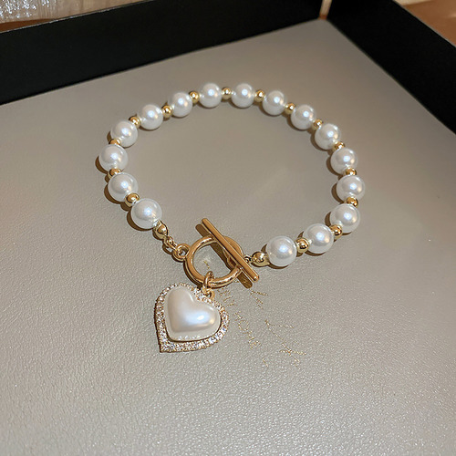 Pulsera De Perlas De Imitación