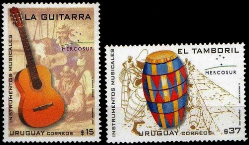 Música - Instrumentos - Mercosur - Uruguay - Serie Mint