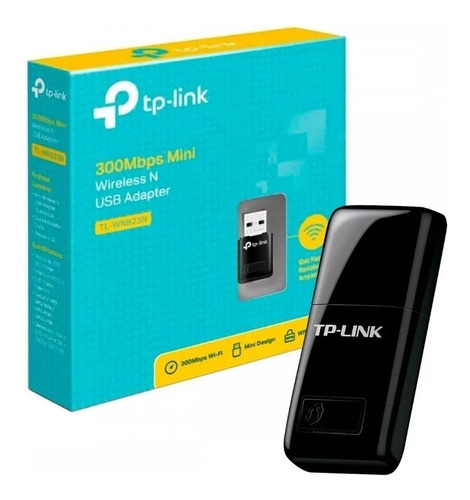 Imagen 1 de 3 de Adaptador Usb Wifi Tp Link Tl Wn823n 300mbps Mini N Pc 823