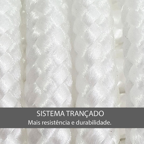 Corda De Varal De Teto Resistente Antimofo 40 Metros - 3mm
