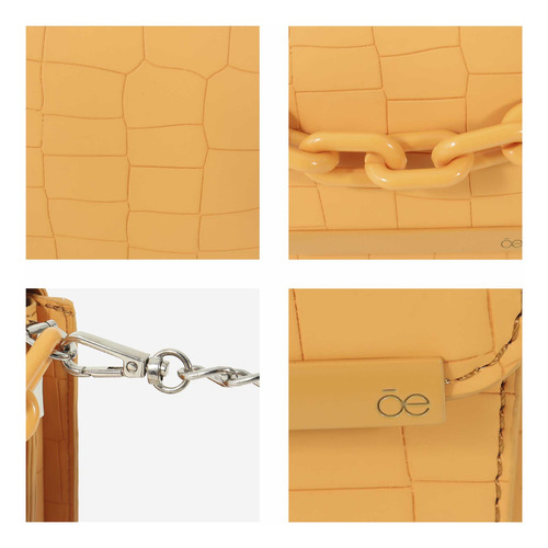 Bolsa Crossbody Cloe Evol V Chica Color Naranja