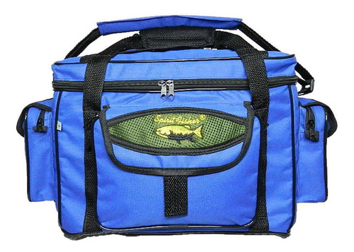 Bolsa Mochila Apetrechos Pesca Com Capa Chuva Ebf 205 Azul