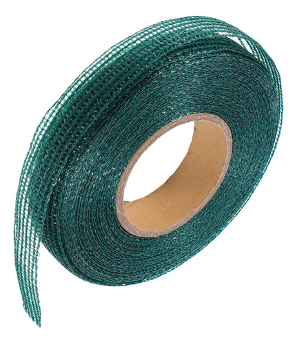 1 Rollo De Corbatas Verdes De Pvc Para Jardín, Soporte Para