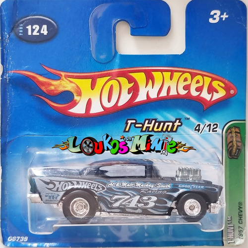 Hot Wheels 1957 Chevy T-hunt 2005 Nr 124 4/12 Cartela Curta