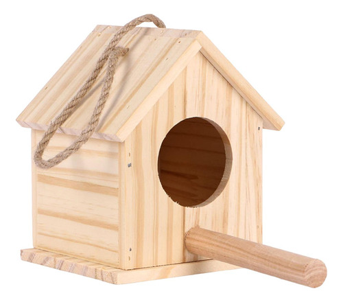 Casa De Madera Para Pájaros, Caja 12,5 Cm X 12 Cm X 15,5 Cm