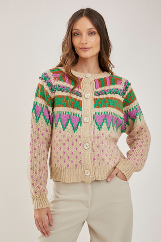 Cardigan Con Perlas Rimmel