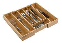 Comprar Organizador De Cajón Para Cubiertos Expandible De Bambú Kch-