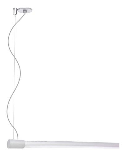 Imagem 4 de 6 de Pendente Slim Para Lâmpada Tubular Led Preto / Branco