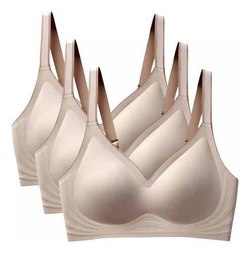 Sostenes Mujer Latex Más Comfy Bra Sujetador De Camisa 3pcs