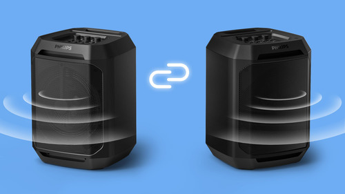 Altavoz Bluetooth Para Fiestas Philips Tax2208 Con Bajos Din