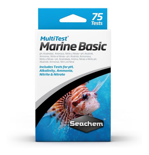 Seachem Marine Basic Acuarios Multi Test 75 Pruebas