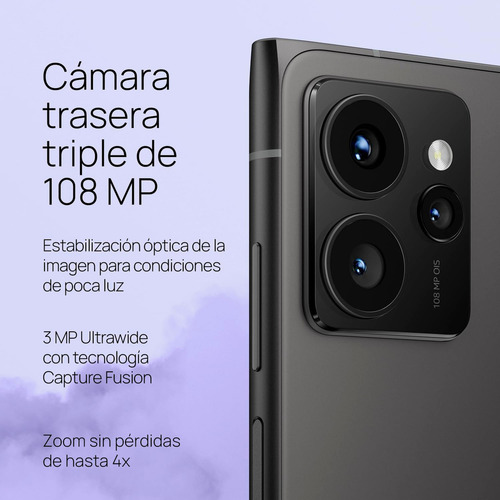 Smartphone Hmd Skyline | Dual Sim | Android 14 | Batería De 2 Días | Pantalla 6.55 Poled 144hz Con Hdr10 | 12gb Ram + 256gb | Cámara Triple 108 Mp | Cámara Frontal 50 Mp | Versión Internacional | Col