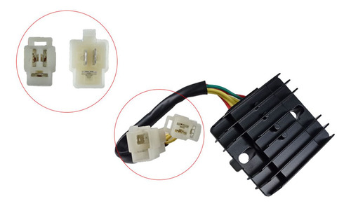 Rectificador Corriente Ac/dc 6 Pines Cable Moxal