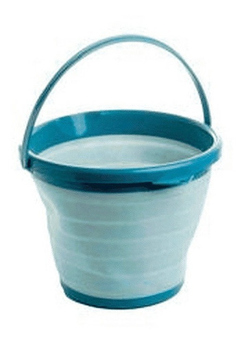 Balde De Plastico 10 Litros Azul Lyor Multiuso 7969 Loi