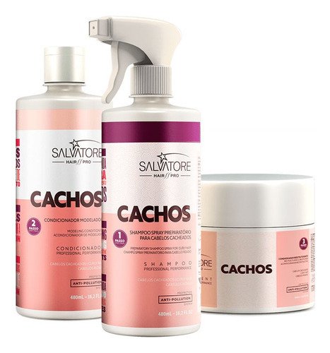Kit Cachos Hair Pro Salvatore Cosmeticos