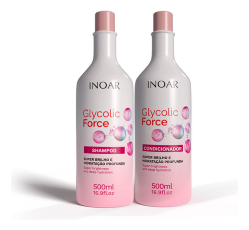 Inoar Kit Glycolic Shampoo E Condicionador 500ml
