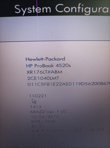 Laptop Hp Probook 4520s Pieza Motherboard Fan Flex Refaccion Marrón (Usado)