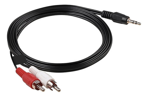 Cable Mini Plug A 2 Rca 6 Metros Auxiliar Celular Auto Audio