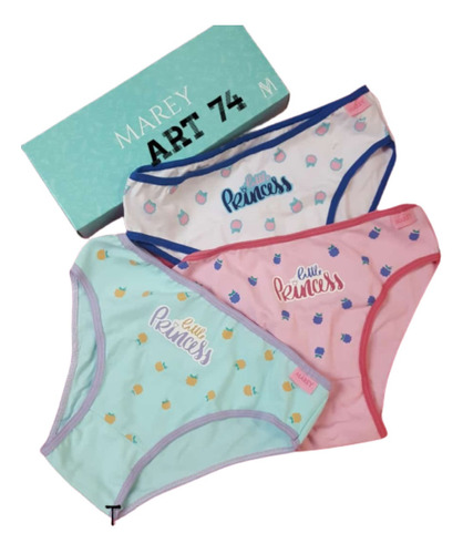 Pack X 3 Vedetina Estampados De Nena ALG Y Lycra Marey 74