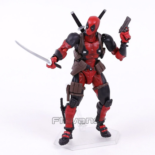 Figura Deadpool Articulada + Accesorios Héroe Marvel + Envío