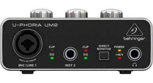 Interface De Áudio Behringer U-phoria Um2 - Ac0275