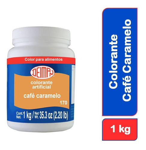 Colorante Comestible Café Caramelo 170 En Polvo 1kg Deiman