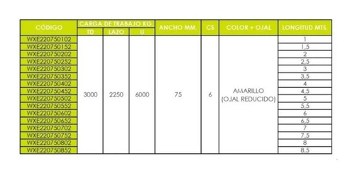 Eslinga Izaje Ojal Ojal 3tn X 75mm X 7m Eslingar - Deltaplus