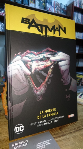 Batman: La Muerte De La Familia., De Scott Snyder. Serie Batman Editorial Ecc España, Tapa Dura, Edición Segunda En Español, 2020