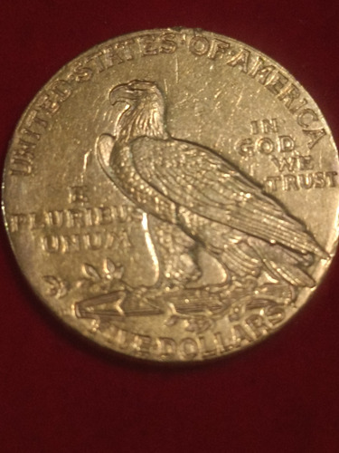 Moneda De Oro Media Aguila 5 Dólares 1909 Denver (Usado)
