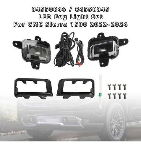 Kit De Faros Antiniebla Led Delanteros Para Gmc Sierra 1500