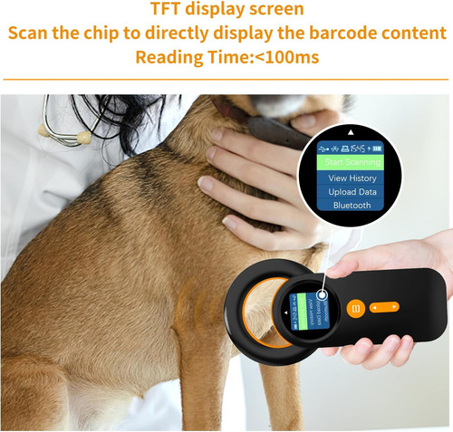 Lector De Microchip Para Mascotas Bluetooth, Alacrity 3 En 1