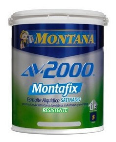 Pintura Aceite Satinado Negro Av-2000 Montafix